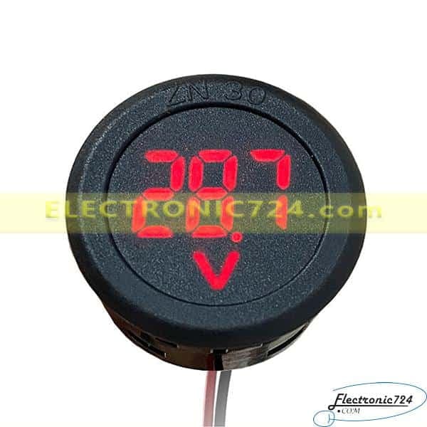 ولت متر قابدار دایره‌ ای آبی 4 تا 100 ولت — تصویر ۷