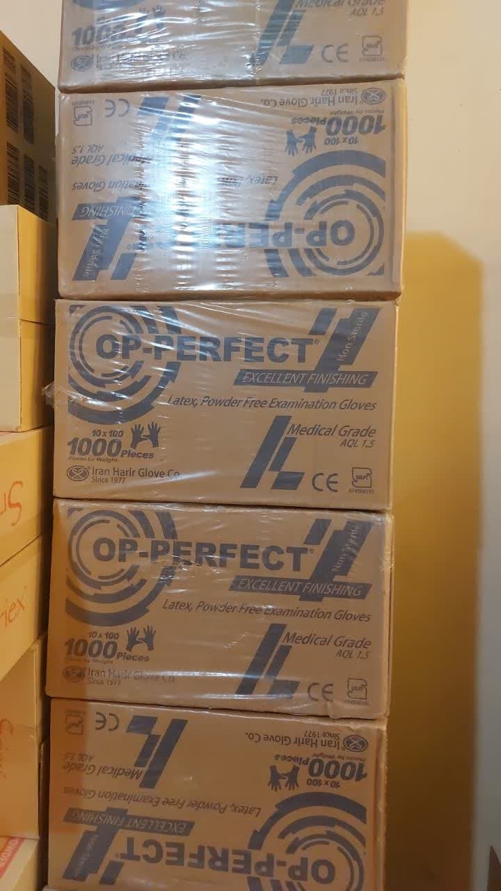 دستکش لاتکس op perfect بدون پودر ایرانی — تصویر ۶