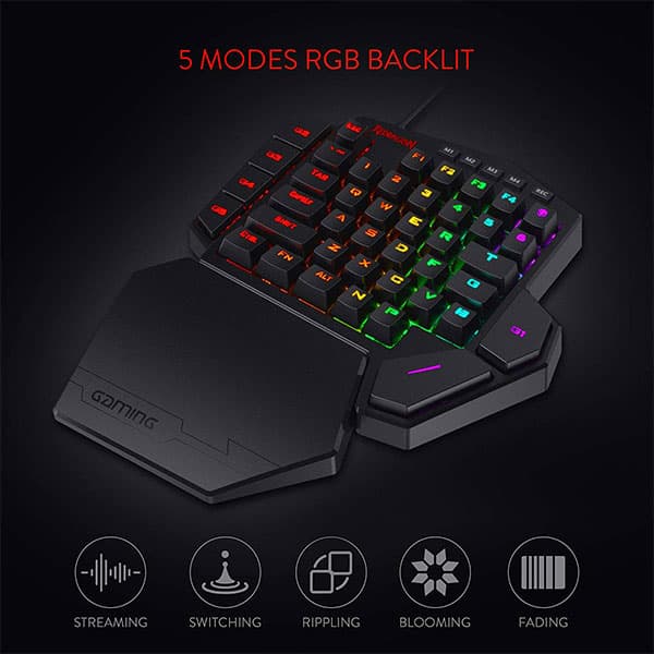 کیبورد گیمینگ redragon k858 diti — تصویر ۴