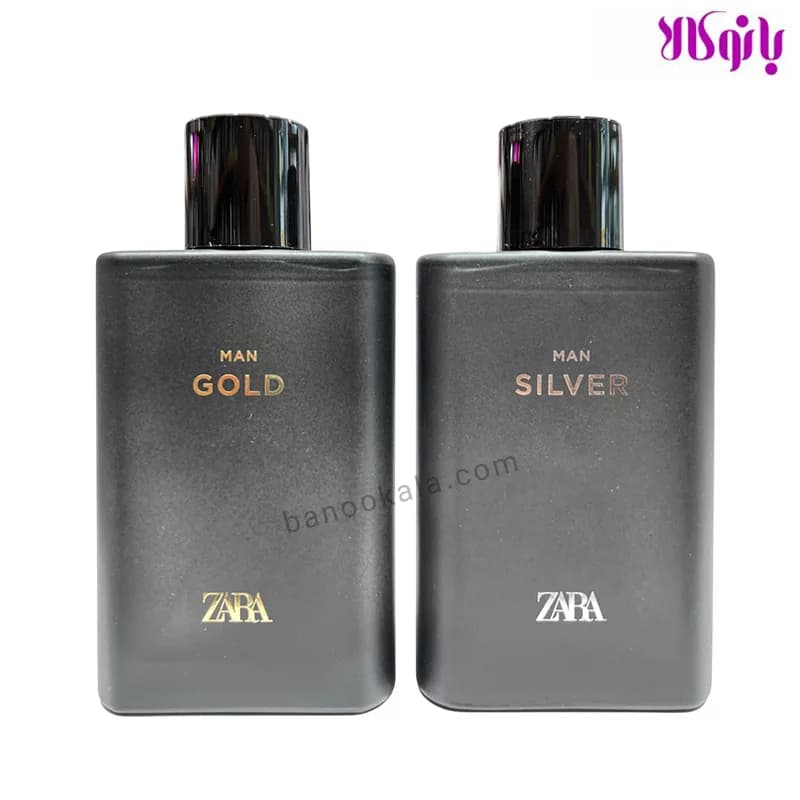 ادکلن زارا دو قلو سیلور و گلد مردانه Zara حجم 90 میل هر کدام — تصویر ۴