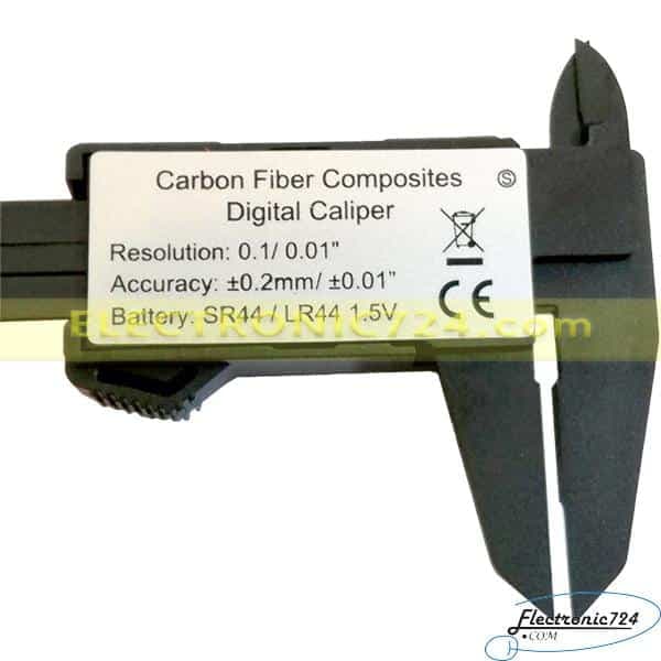 کولیس کربن فیبر دیجیتال Carbon Fiber Digital Caliper — تصویر ۵