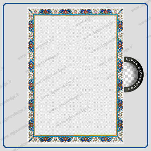 وکتور حاشیه تذهیب اسلیمی