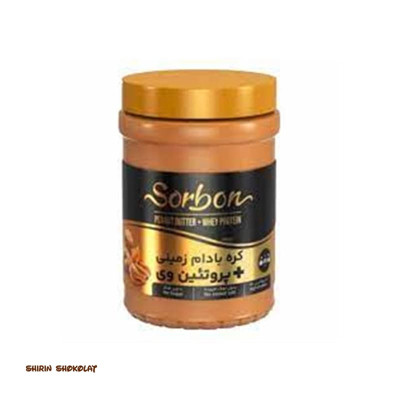 کره بادام زمینی با پروتئین وی سوربن – 400 گرم — تصویر ۲