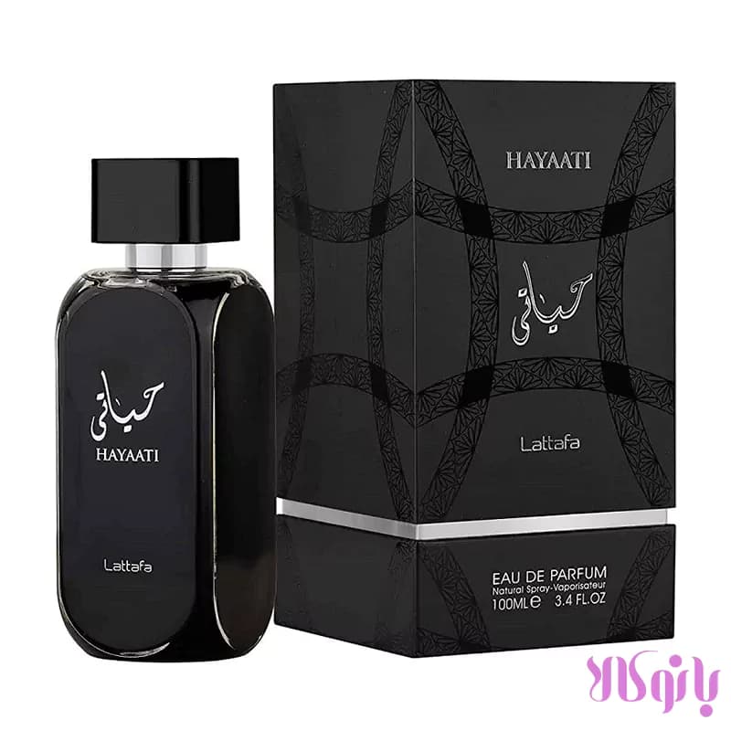 ادکلن حیاتی مشکی لطافه Lattafa Hayaati حجم 100 میلی لیتر — تصویر ۴