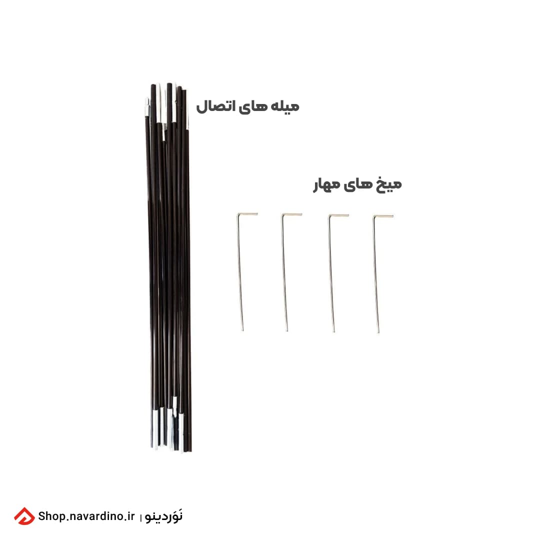 چادر مسافرتی 6 نفره میله ای TENT 6P — تصویر ۸