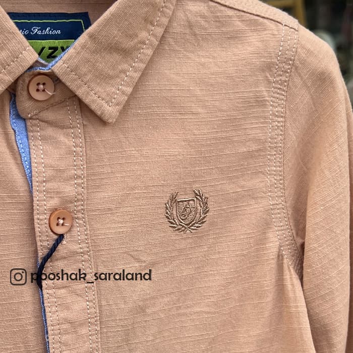 پیراهن پسرانه بچگانه گلدوزی وارداتی — تصویر ۶