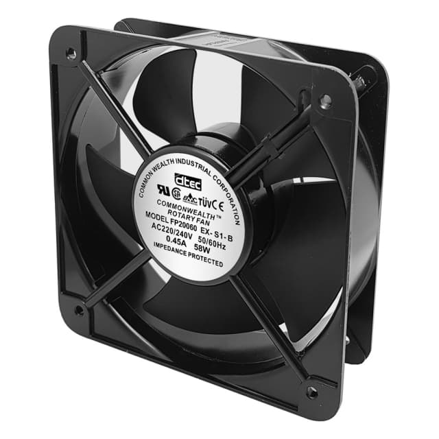 فن بلبرینگی 20x20x6.8 220V — تصویر ۲