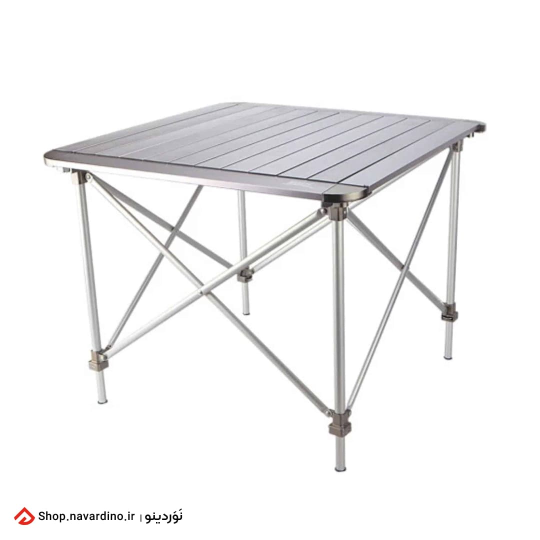 میز کمپینگ آلومینیومی BRS-Z31 (نقره ای) — تصویر ۹