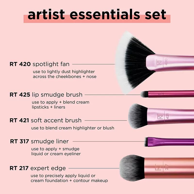 ست براش ریل تکنیک 5 عددی Artist Essentials — تصویر ۳