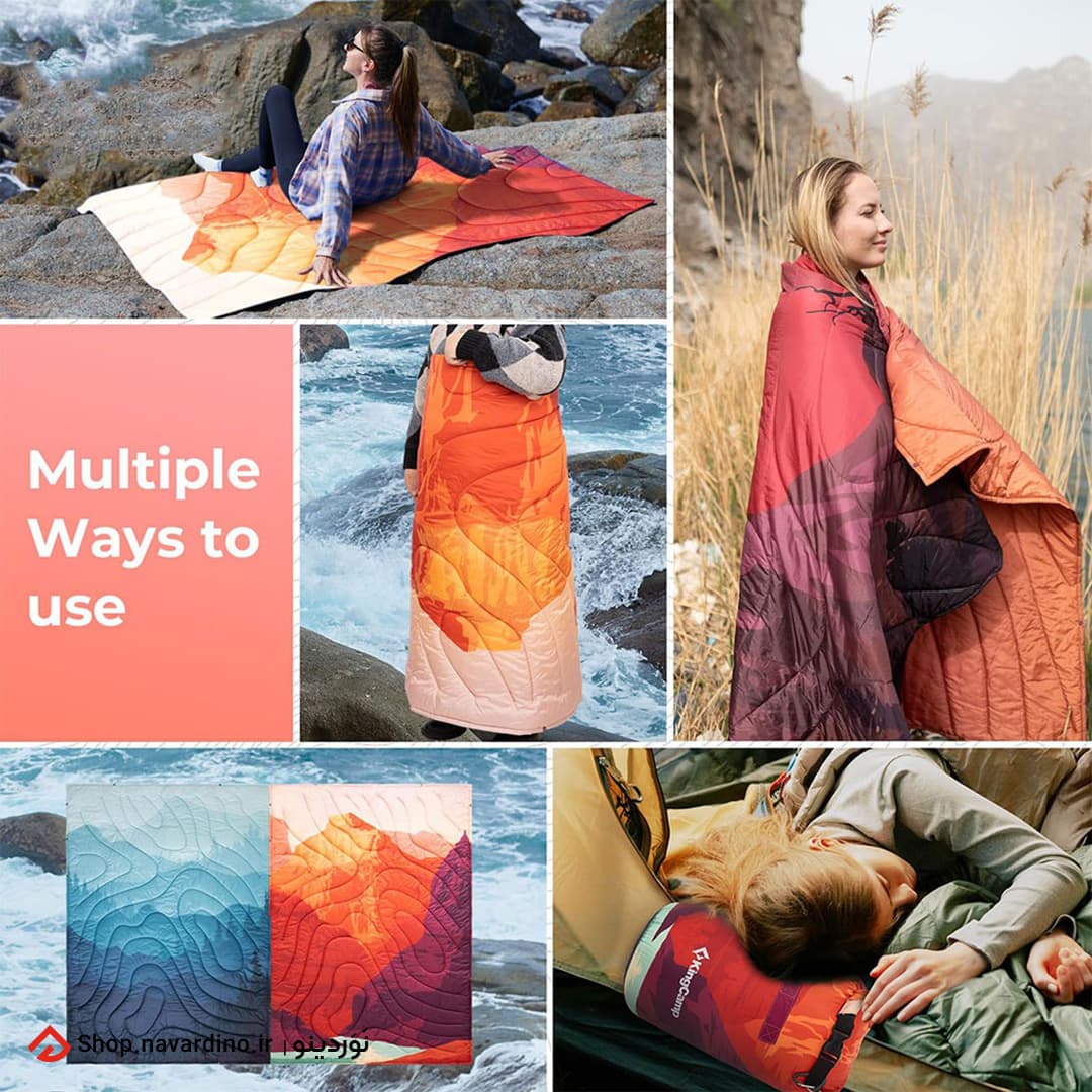 پتو 3 کاره کینگ کمپ PUFFY BLANKET KS2413 — تصویر ۳