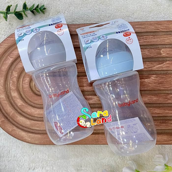 شیشه شیر نچرال بی بی لند ظرفیت 260 میلی لیتر کد 204 — تصویر ۵