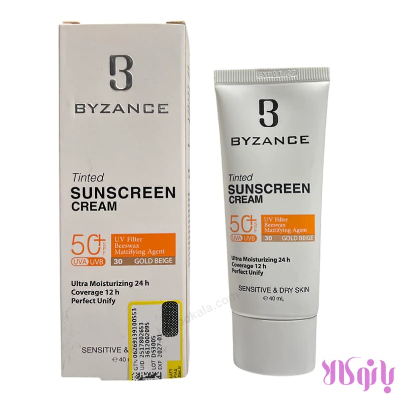 ضد آفتاب بیزانس رنگی مناسب پوست خشک حاوی SPF 50 — تصویر ۲