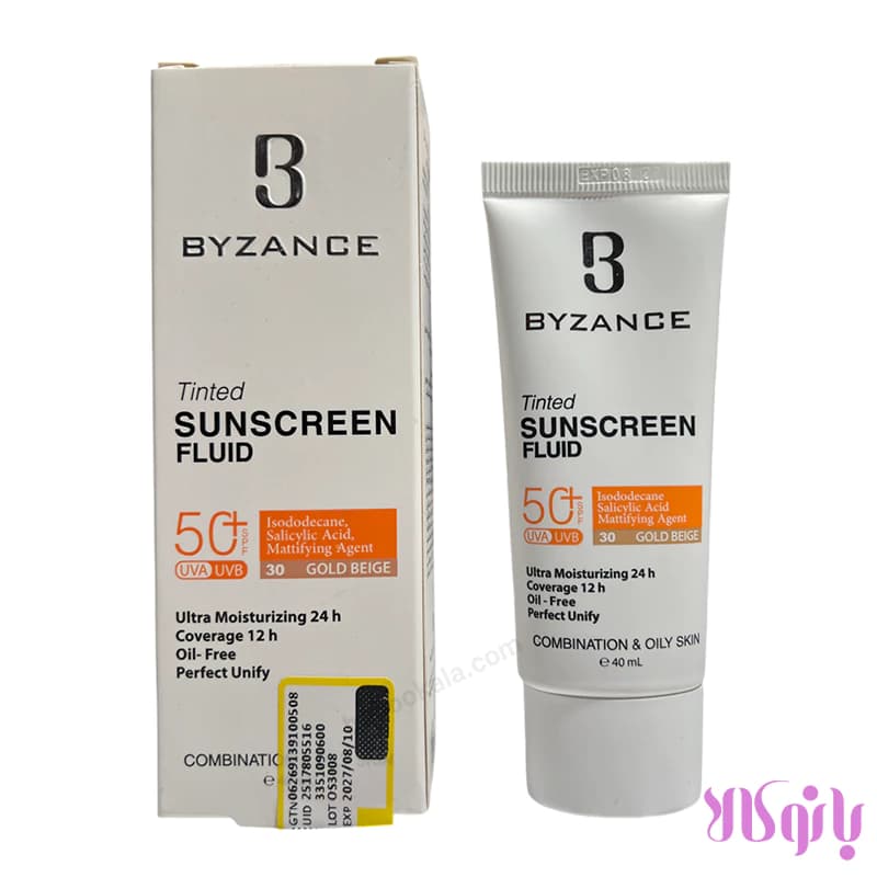 ضد آفتاب بیزانس رنگی مناسب پوست چرب حاوی SPF 50 — تصویر ۵