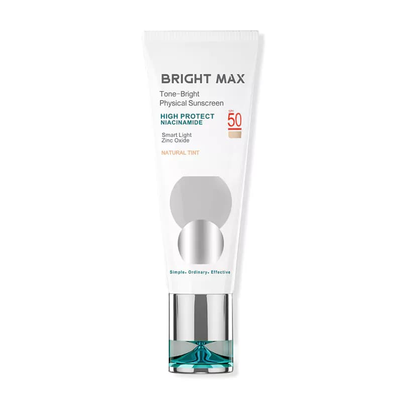 کرم ضد آفتاب فیزیکال تن رنگی برایت مکس Tone Bright — تصویر ۳