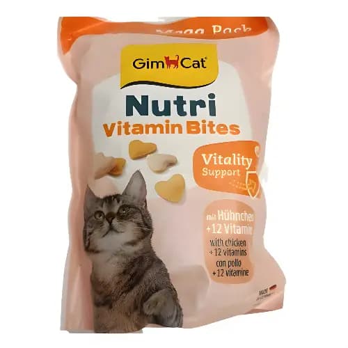 قرص تشویقی گربه ویتامین جیم کت(Gim Cat Nutri Vitamin bites)۴۲۵ گرم
