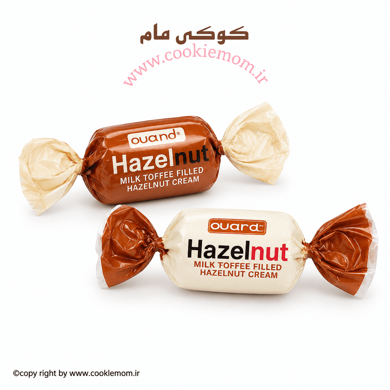 تافی فندقی طرح نوتلا آژند