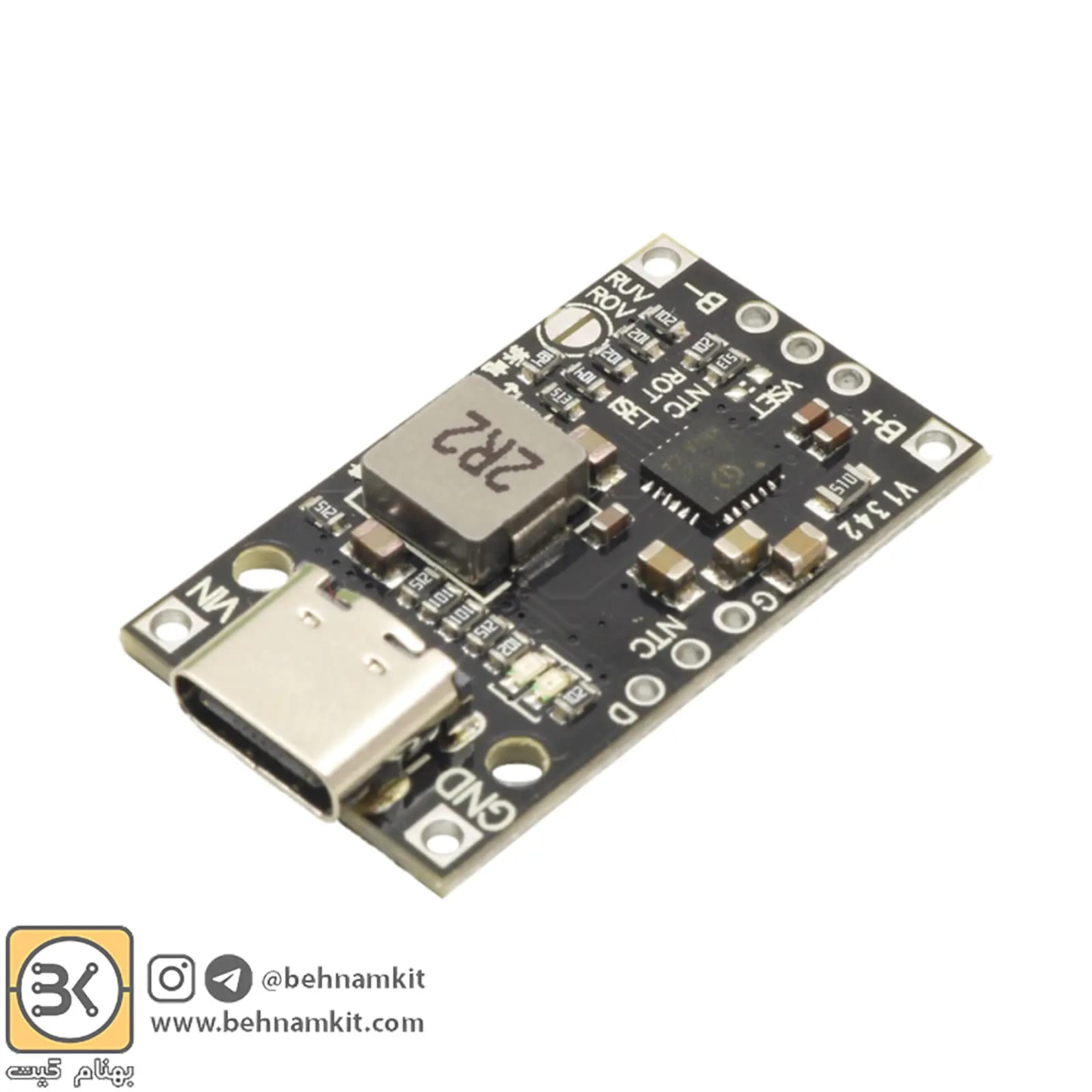 ماژول شارژر باتری لیتیوم یون 2 سل و 3 سل IP2326 با ورودی USB Type-C — تصویر ۱۲