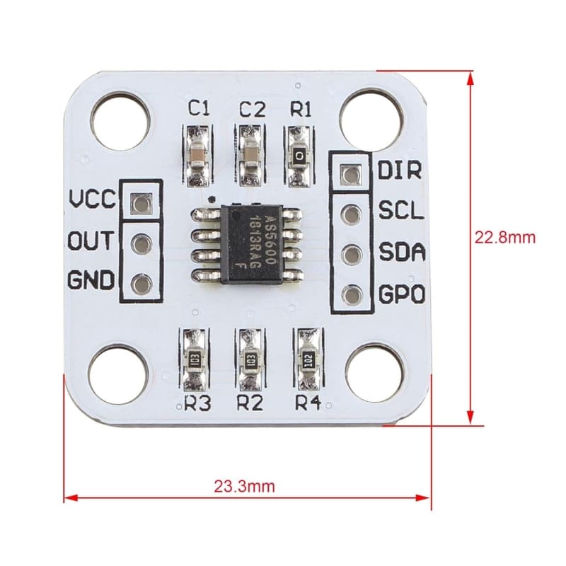 ماژول انکودر مغناطیسی AS5600 Magnetic Encoder — تصویر ۸
