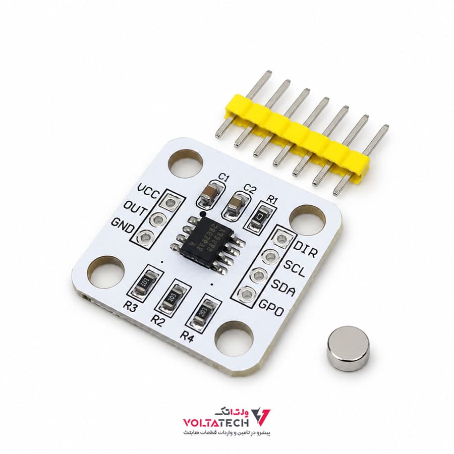 ماژول انکودر مغناطیسی AS5600 Magnetic Encoder — تصویر ۳