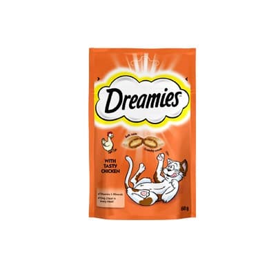 تشویقی گربه دریمیز طعم مرغ مدل(Dreamies™ Chicken Treats For Cats)