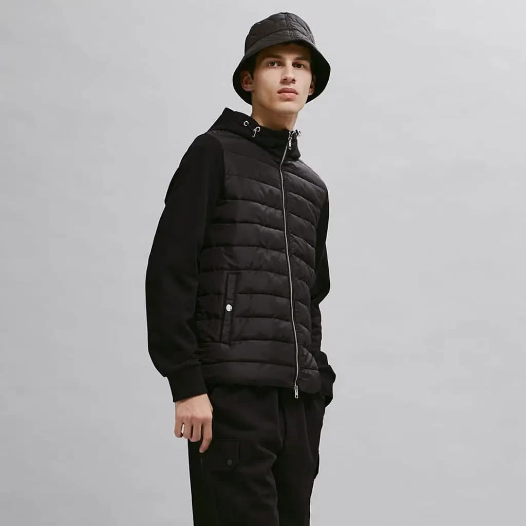 کاپشن مردانه کلاه دار مدل هیبرید از برند H&M — تصویر ۷