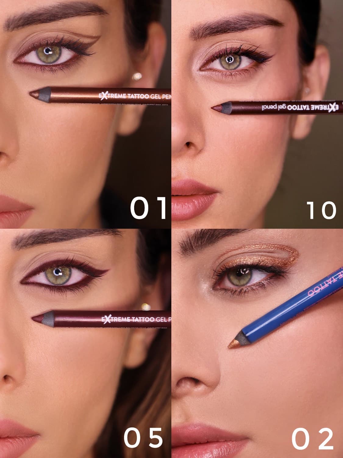 مداد چشم ژلی فلورمار flormar مدل Extreme Tattoo Gel Pencil — تصویر ۲