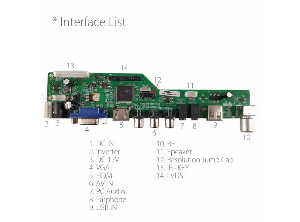 مین برد همه کاره LCD تلوزیون مدل HDVX9-AS — تصویر ۹