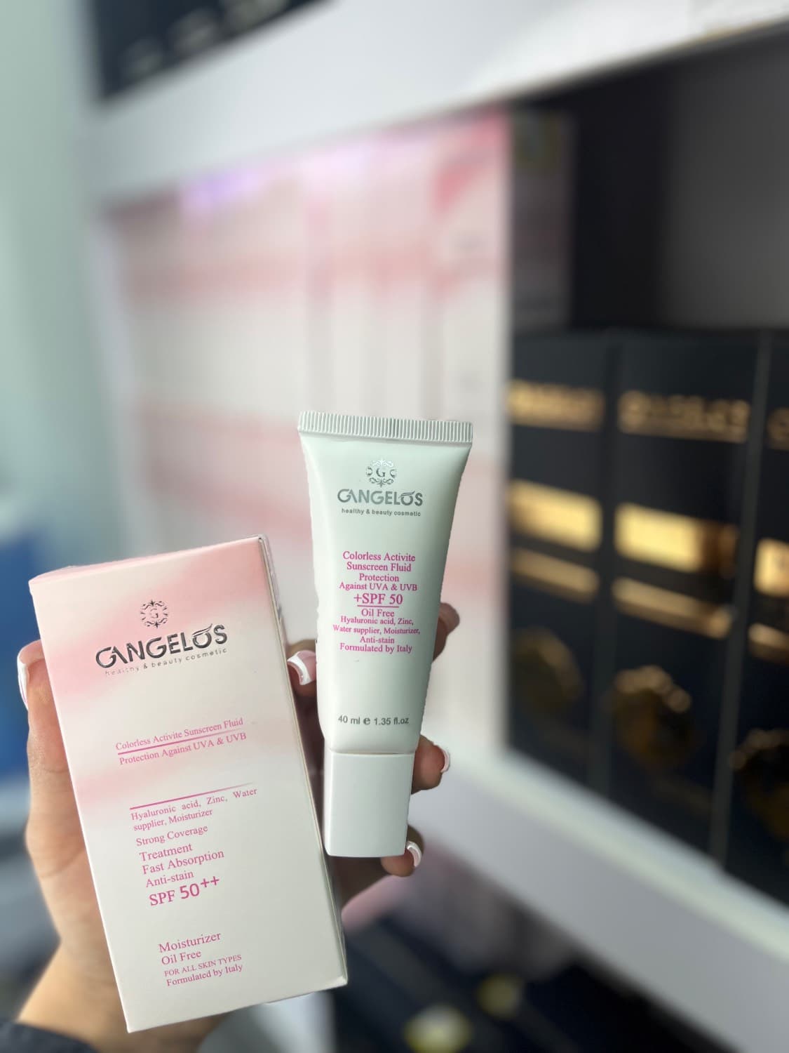 فلوئید ضد آفتاب رنگی گانگلوس با SPF 50 رنگ لایت بژ — تصویر ۵