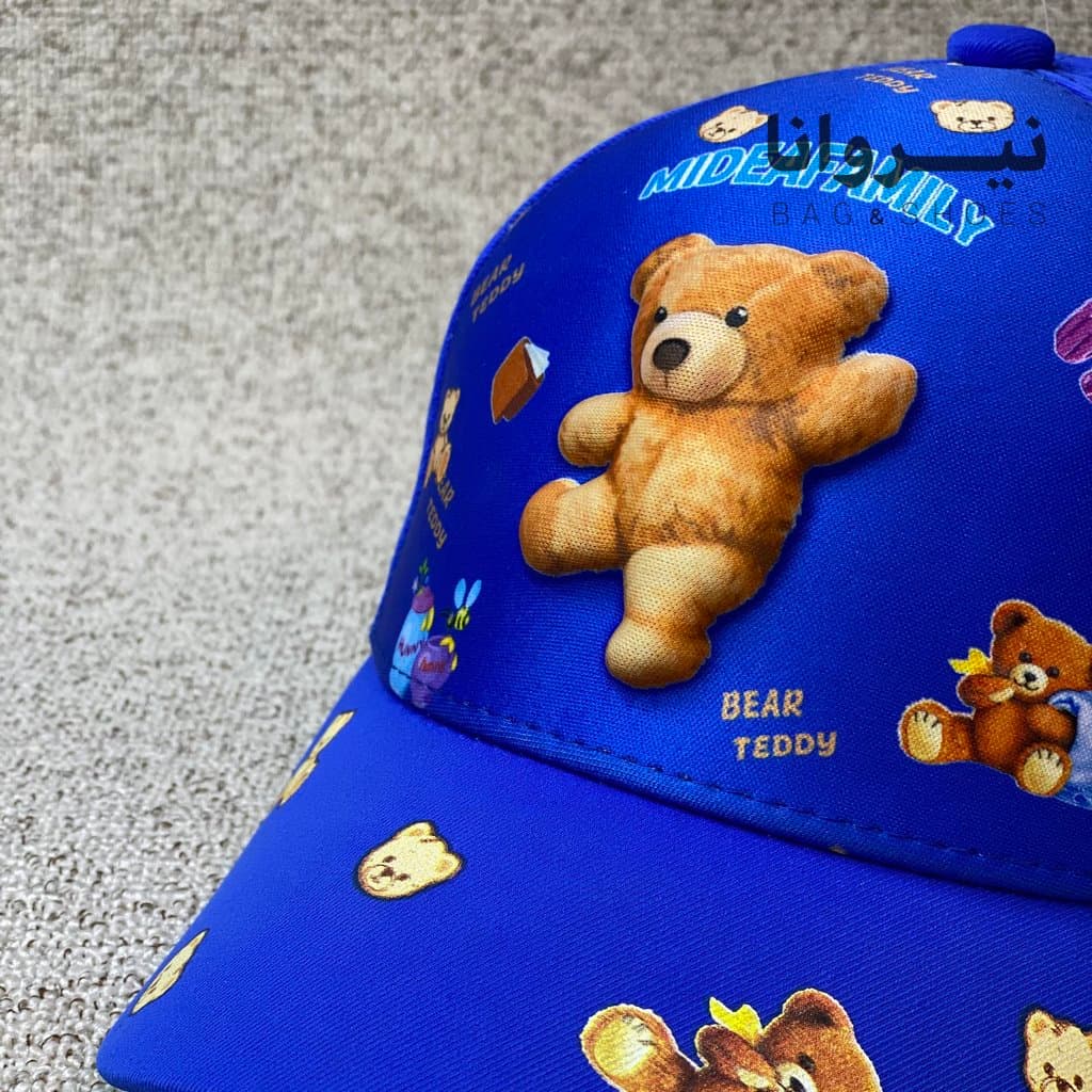 کلاه کپ بچگانه Bear Teddy برجسته — تصویر ۹