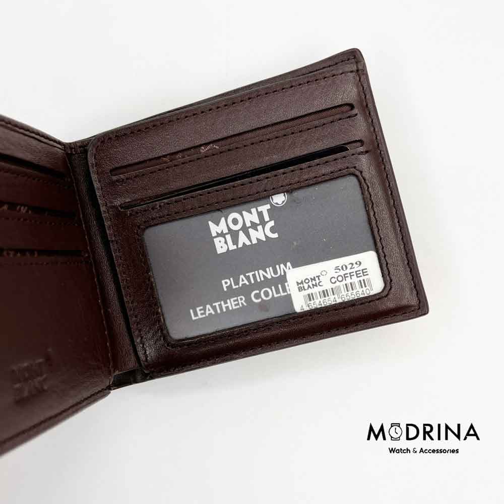 کیف پول قهوه ای مون بلان MontBlanc — تصویر ۵