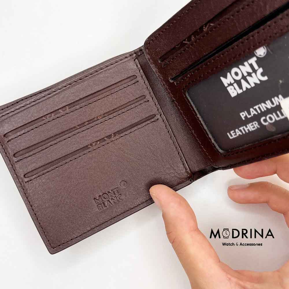 کیف پول قهوه ای مون بلان MontBlanc — تصویر ۴