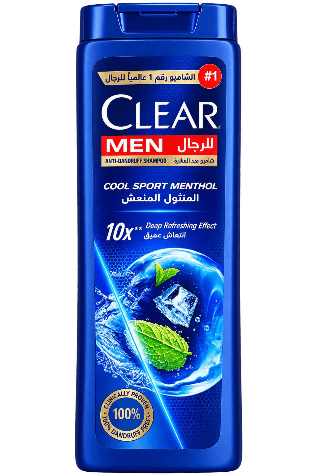 شامپو کلیر من مدل COOL SPORT MENTHOL | ضد شوره با منتول خنک‌کننده | اثر خنک‌کننده عمیق ۱۰ برابر | مناسب آقایان | ۳6۰ میلی‌لیتر | ساخت ترکیه — تصویر ۲