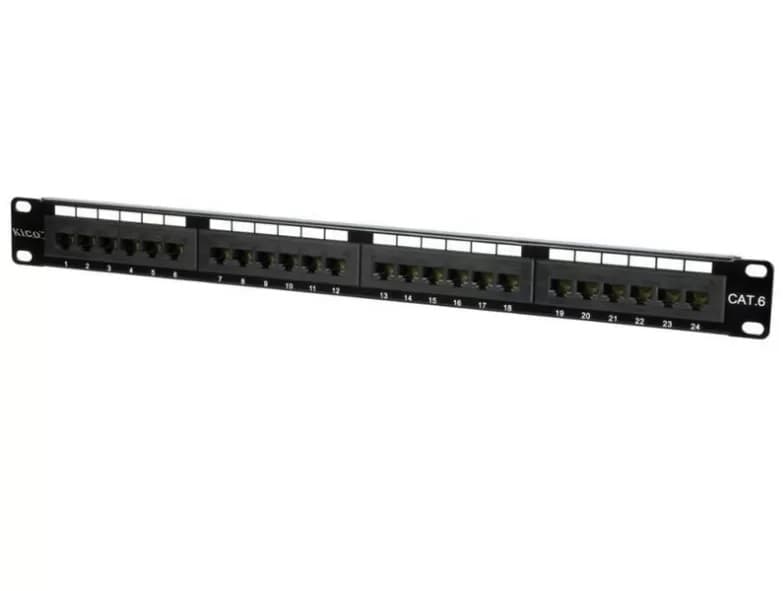 پچ پنل لودد 24 پورت Kico Patch Panel 24 Ports CAT 6 — تصویر ۲