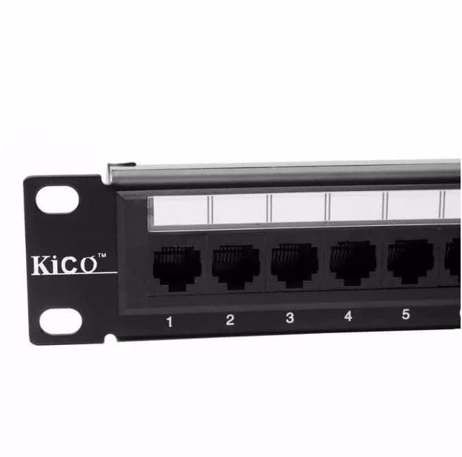پچ پنل لودد 24 پورت Kico Patch Panel 24 Ports CAT 6 — تصویر ۳