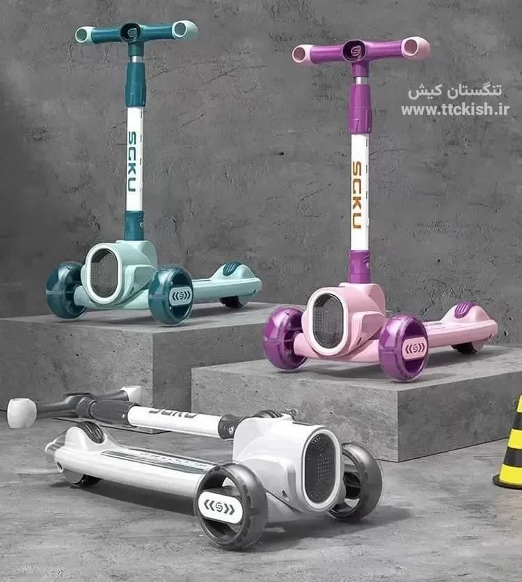 اسکوتر صندلی دار موزیکال پسرانه دخترانه مدل Smart Plus — تصویر ۶