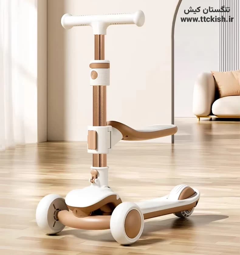 اسکوتر صندلی دار موزیکال چراغ دار مدل Turbo Plus — تصویر ۹