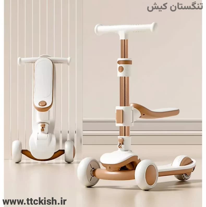 اسکوتر صندلی دار موزیکال چراغ دار مدل Turbo Plus — تصویر ۵
