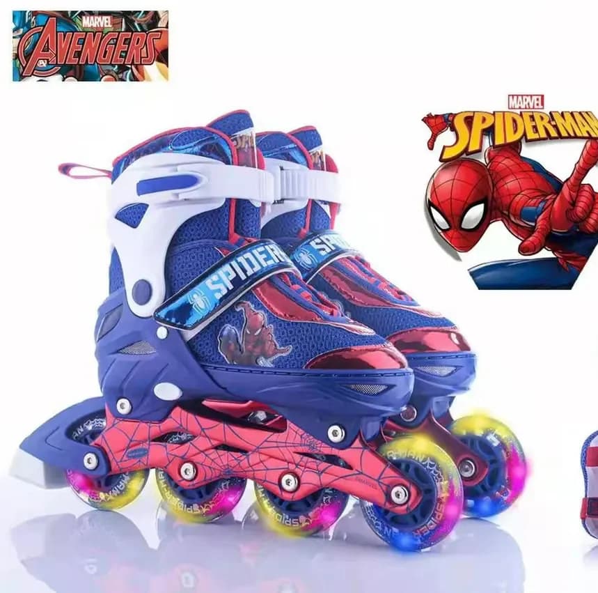 کفش اسکیت اسپایدرمن Spider-Man همراه با ست ایمنی — تصویر ۳