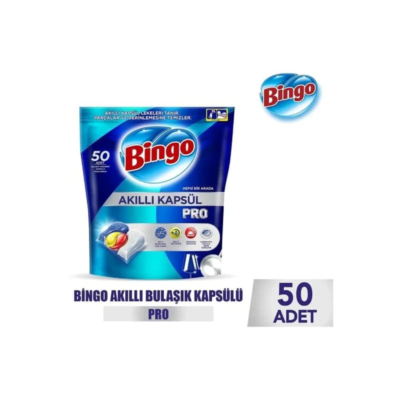 قرص ماشین ظرفشویی 50 عددی بینگو PRO — تصویر ۴
