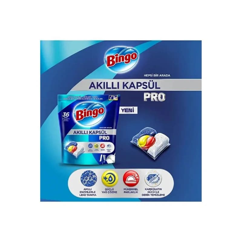 قرص ماشین ظرفشویی 50 عددی بینگو PRO — تصویر ۲