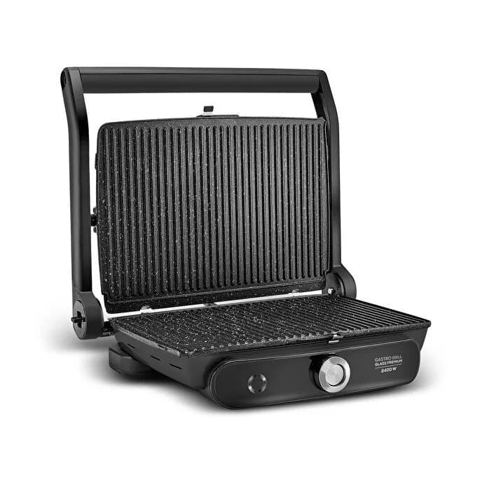 ساندویچ ساز و گریل کاراجا Gastro Grill Premium مشکی کروم — تصویر ۷