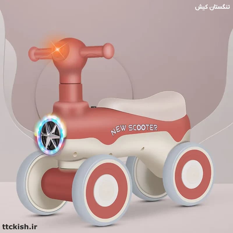 4 چرخ موزیکال و چراغ دار کودک مدل NEW1 — تصویر ۴