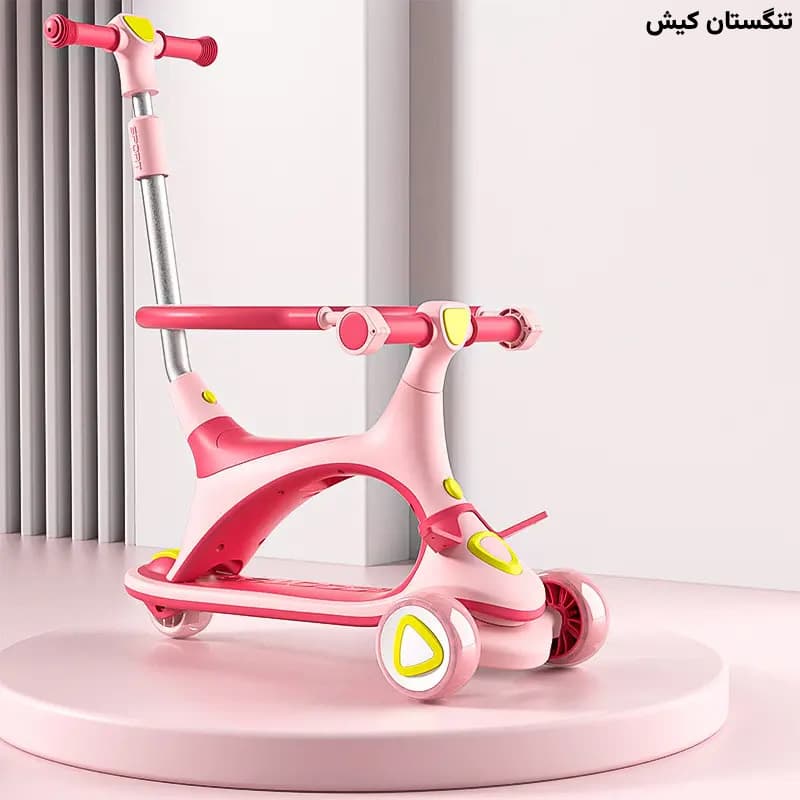 اسکوتر چند کاره صندلی‌دار موزیکال(دسته هدایت والدین) مدل Nova Plus