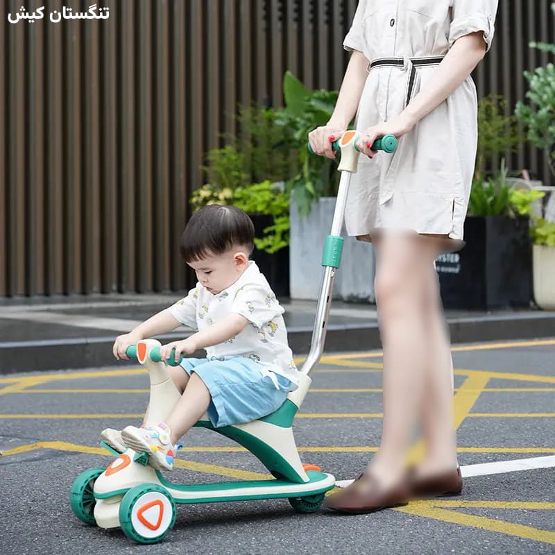 اسکوتر چند کاره صندلیدار موزیکال(دسته هدایت والدین) مدل Nova Plus — تصویر ۶