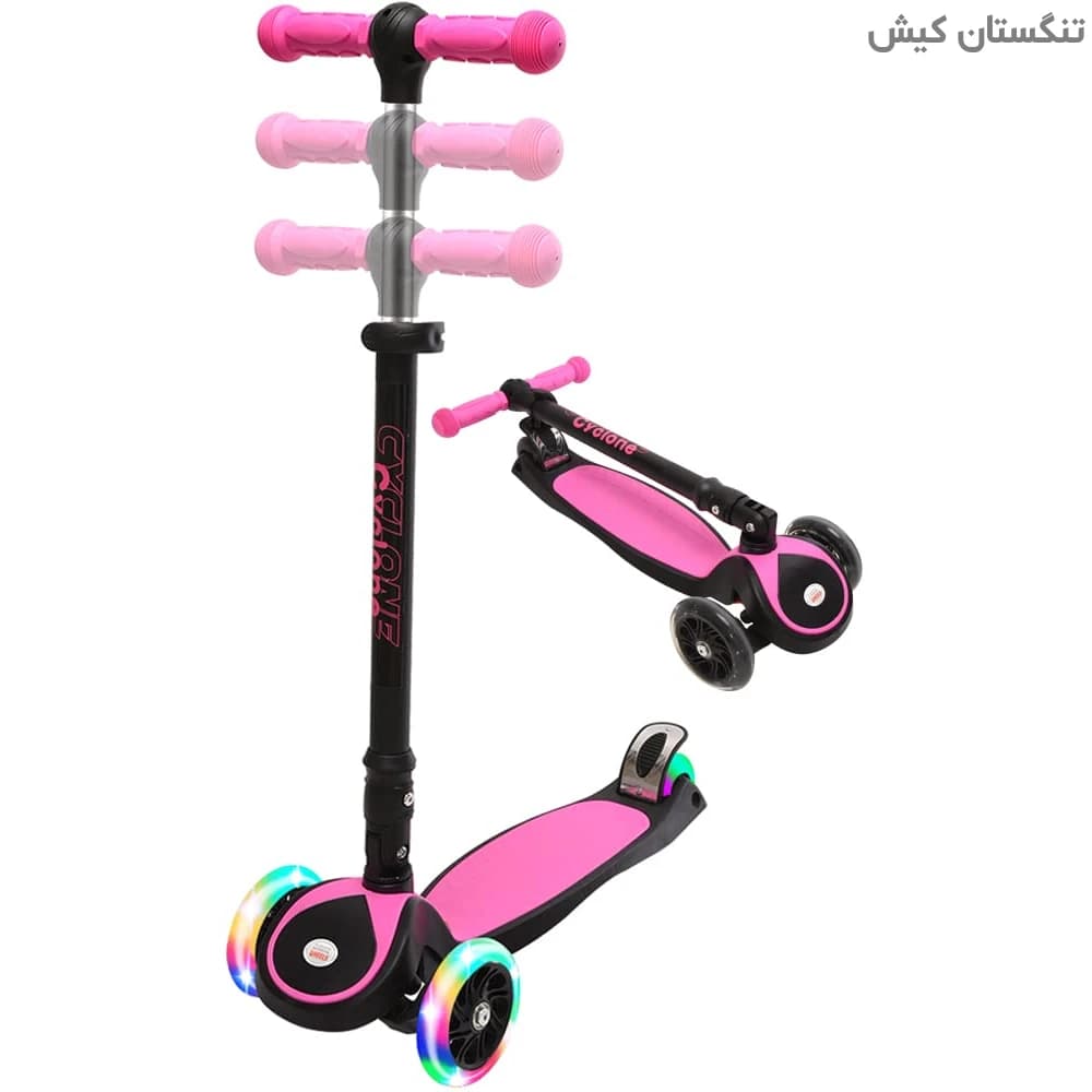 اسکوتر 3 چرخ تعادلی کودک پسرانه دخترانه مدل NEON — تصویر ۹