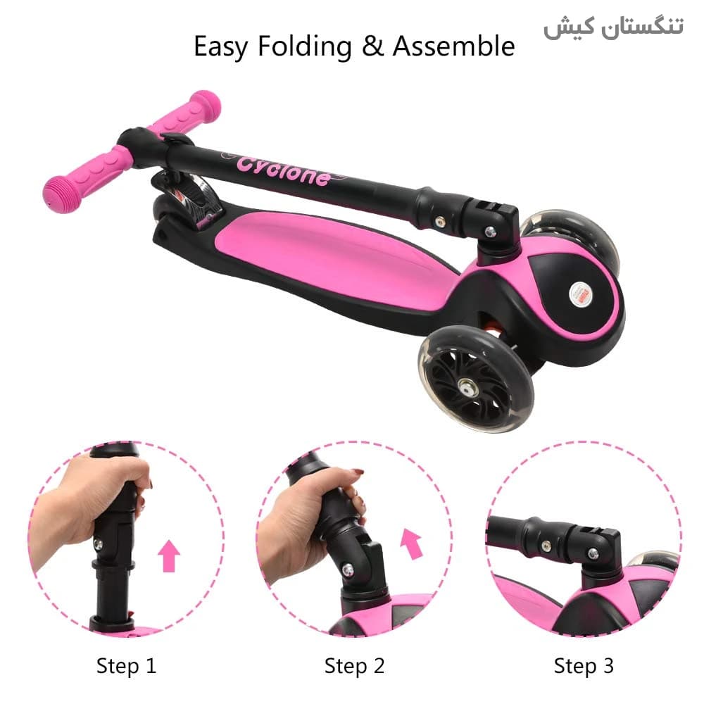 اسکوتر 3 چرخ تعادلی کودک پسرانه دخترانه مدل NEON — تصویر ۵