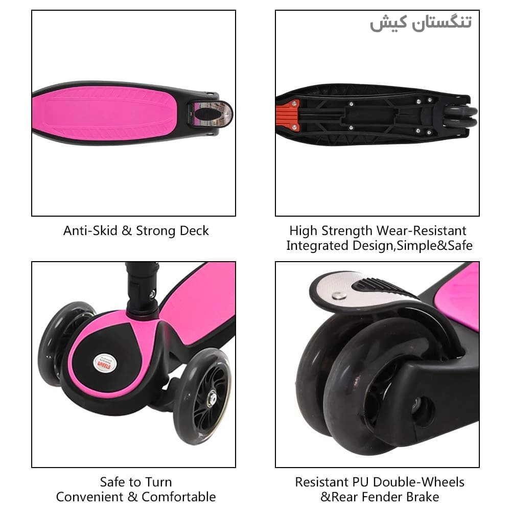 اسکوتر 3 چرخ تعادلی کودک پسرانه دخترانه مدل NEON — تصویر ۶