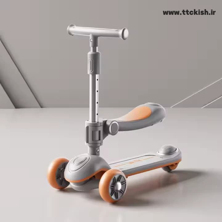 اسکوتر صندلی دار موزیکال چراغ دار مدل Vibe Plus — تصویر ۹
