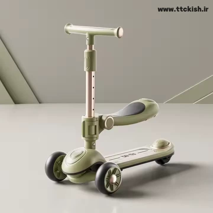 اسکوتر صندلی دار موزیکال چراغ دار مدل Vibe Plus — تصویر ۲