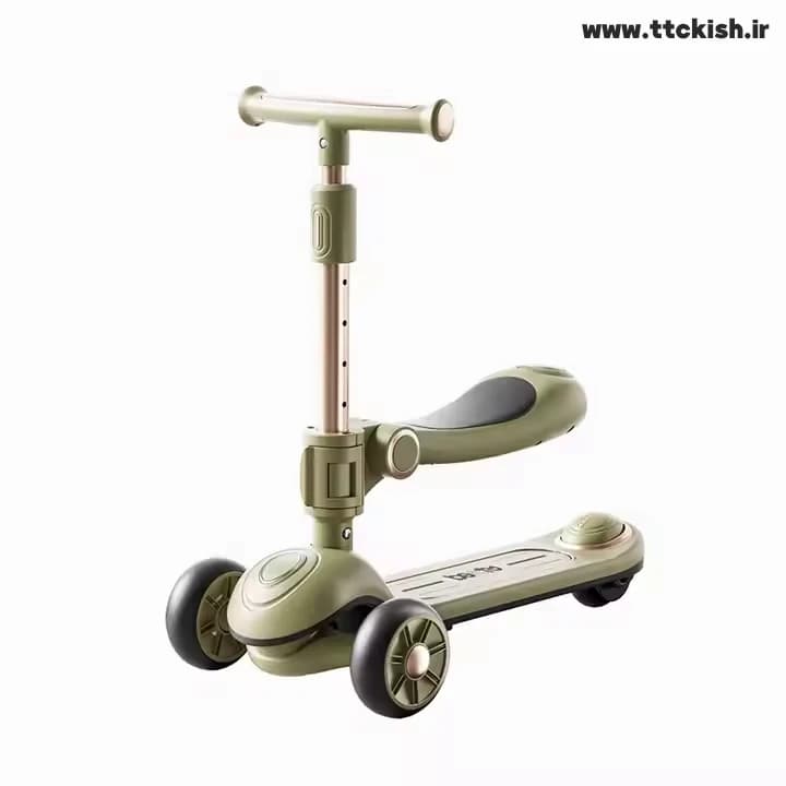 اسکوتر صندلی دار موزیکال چراغ دار مدل Vibe Plus — تصویر ۵
